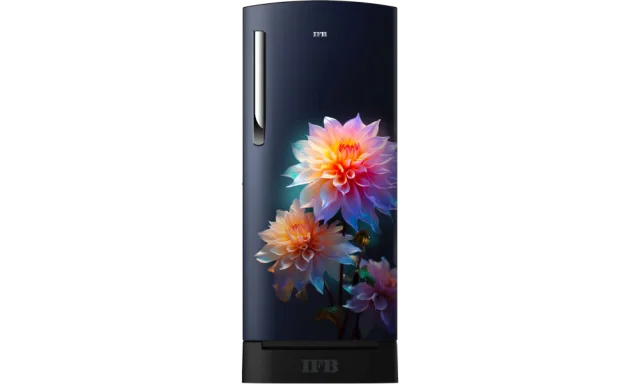 IFB 187 Litres 5 Star Direct Cool Refrigerator with Thick Insulation (IFBDC-2135IBND, Divine Bliss Blue with Black Pedestal)