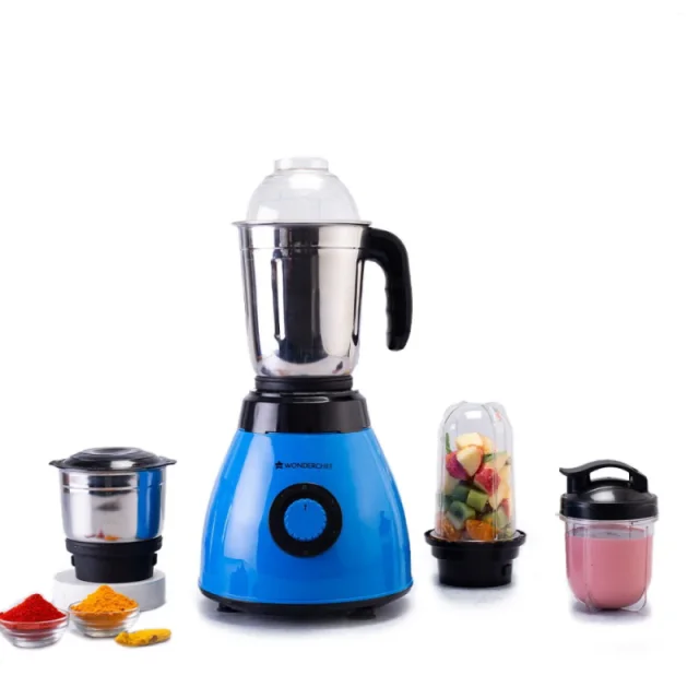 Wonderchef Acura Blender Pro 500W Mixer Grinder with 4 Jars, Stainless Steel Blades, 3-Speed Control & Overload Protection
