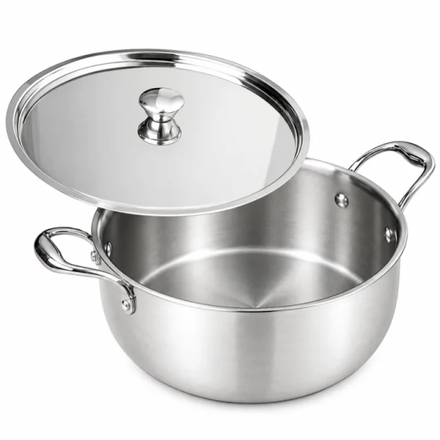 The Indus Valley 20cm Casserole Tri-Ply Stainless Steel KC-TP-CRS-001