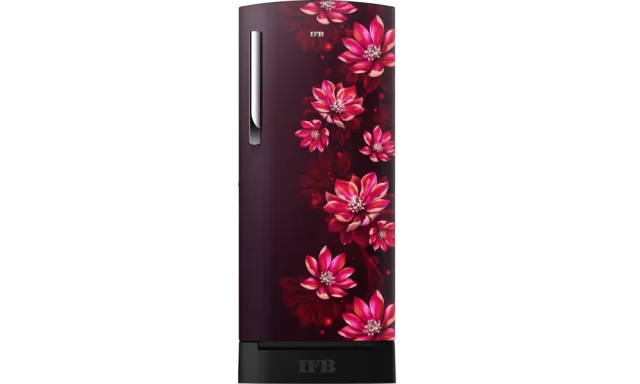 IFB 187 Litres 3 Star Direct Cool Refrigerator with Extra Height (IFBDC-2133FRLD, Lush Blush Red with Black Pedestal)