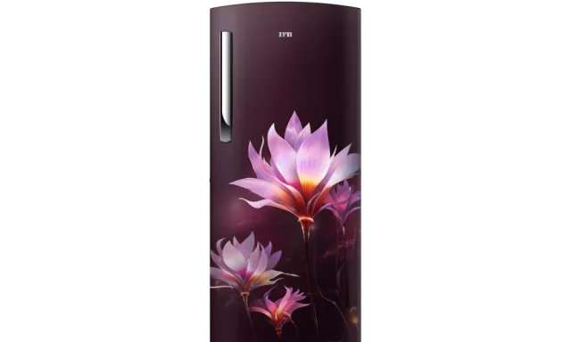 IFB 197 Litres 5 Star Direct Cool Refrigerator with Flower Pattern and Inverter Compressor (IFBDC-2235IRP, Paradise Dream Red)