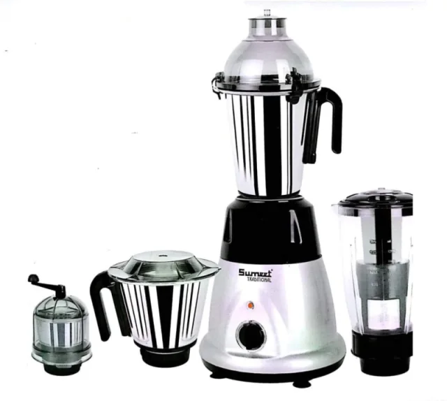 Sumeet Traditional Domestic Plus 2018 110V 750W Mixer Grinder with 4 Jars, Copper Motor & Multi-Utility Blades