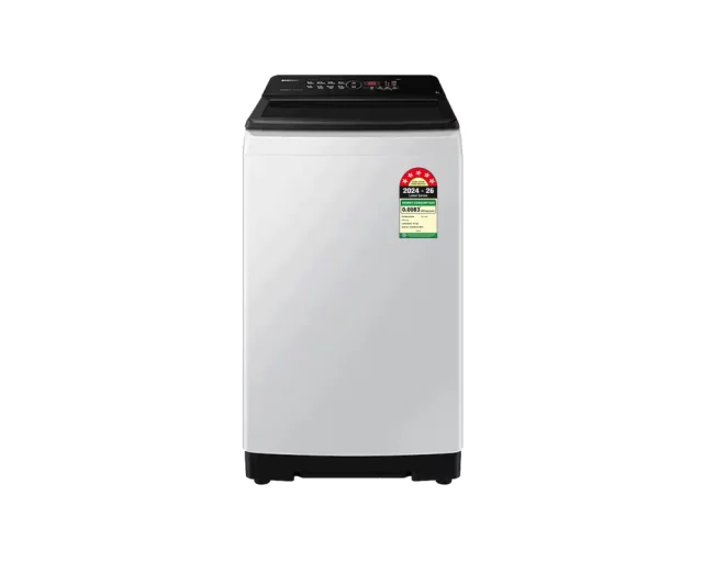 Samsung 8.0 kg Top Load Washing Machine with Ecobubble, Light Gray (WA80BG4441BG)