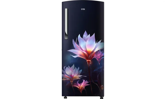 IFB 206 Litres 5 Star Direct Cool Refrigerator with Flower Pattern and Inverter Compressor (IFBDC-2325IBP, Paradise Dream Blue)