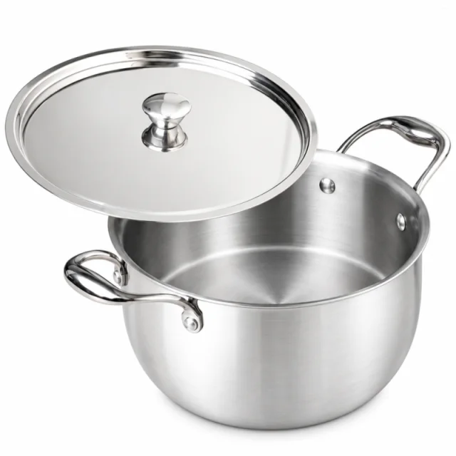The Indus Valley 20cm Casserole Tri-Ply Stainless Steel KC-TP-CRT-001