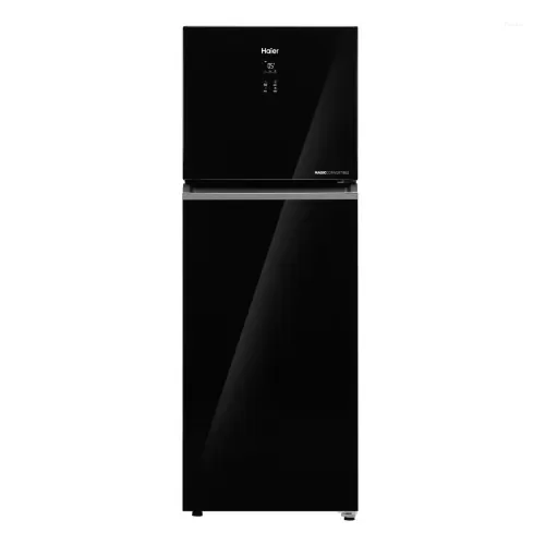 Haier 358 L 2 Star Frost Free Double Door Refrigerator with 10-in-1 Convertible, Inverter Compressor, Magic Cooling & Digital Display HRF-4082PLKGA-P