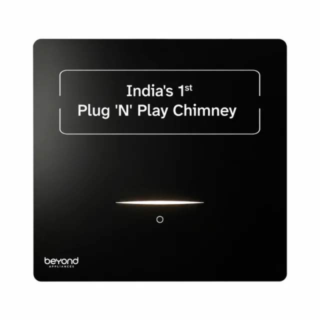 Beyond by BeyondNXT CUBE BLDC-60 60cm Plug & Play Kitchen Chimney, 1600 CMH, 5-Stage Filtration, Auto Clean & 3-Sided Vent