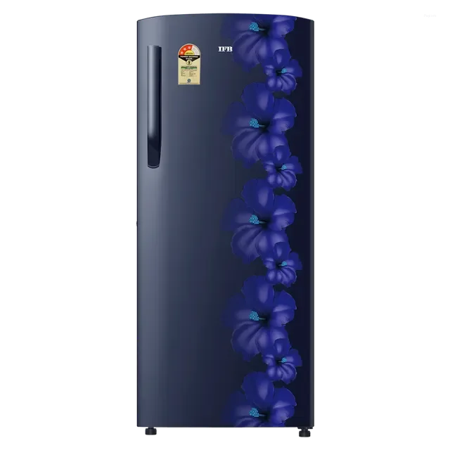 IFB 222 Litres 3 Star Direct Cool Refrigerator with Flower Pattern (IFBDC-2483FBH, Heavenly Hibiscus Blue)