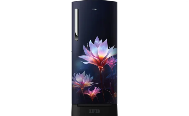IFB Advance-Cool 197 L 4 Star Direct Cool Refrigerator, Flower Pattern, PARADISE DREAM BLUE + BLACK PED, Inverter Compressor 2026
