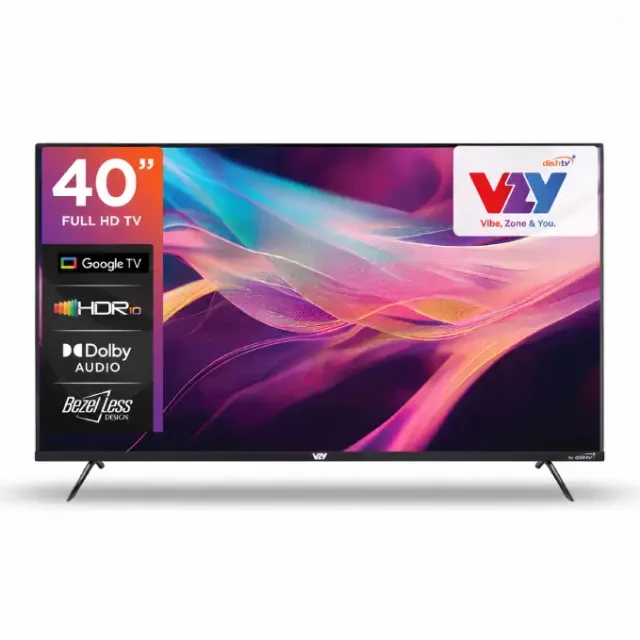 VZY 40 Inch Full HD Smart Google TV with HDR10, 20W Dolby Audio, Google Assistant & Built-in Chromecast X40FDLG5D