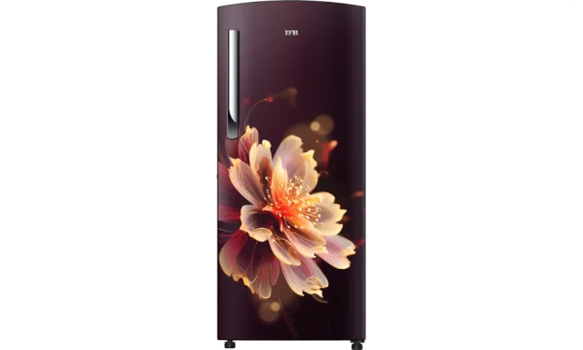 IFB 197 Litres 3 Star Direct Cool Refrigerator with Flower Pattern (IFBDC-2233FRM, Mystic Blossom Red)