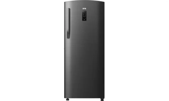 IFB 206 Litres 4 Star Direct Cool Refrigerator with Steel Finish and Inverter Compressor (IFBDC-2324IKSU, Metal Black Steel Finish)