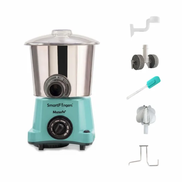 SmartFingers 3 L Masala Plus Wet Grinder, Wet Masala & Batter Dispenser, Stainless Steel Drum