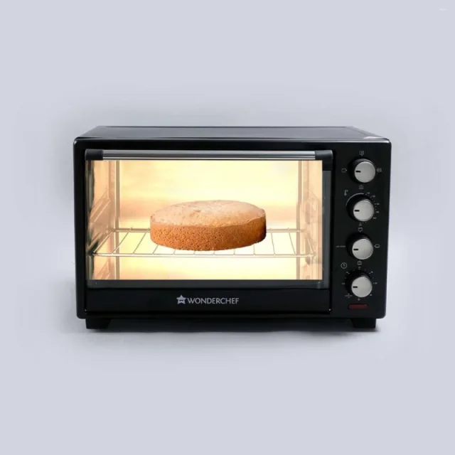 Wonderchef OTG 28L 1600W Oven Toaster Griller, Rotisserie, Auto Shut-Off & 250°C Temperature Control
