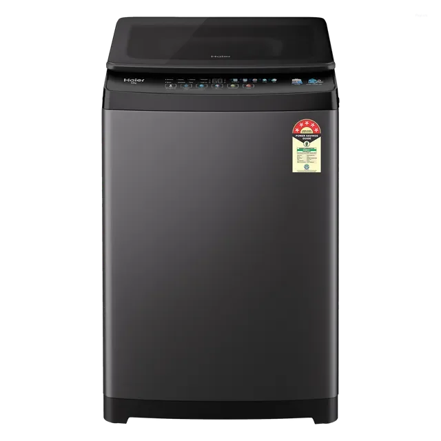 Haier 8.5 Kg 5 Star Fully Automatic Top Load Washing Machine with In-Built Heater, Oceanus Wave Drum & Ultra Fresh Air HWM85-326BK