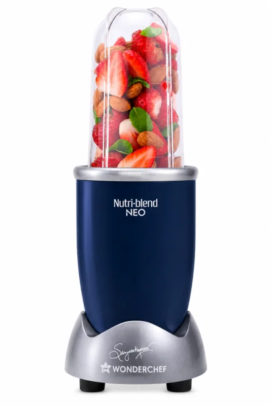 Wonderchef Nutri-blend NEO 500W Mixer Blender with 500 ml & 300 ml Unbreakable Jars, 22000 RPM & Stainless Steel Blades