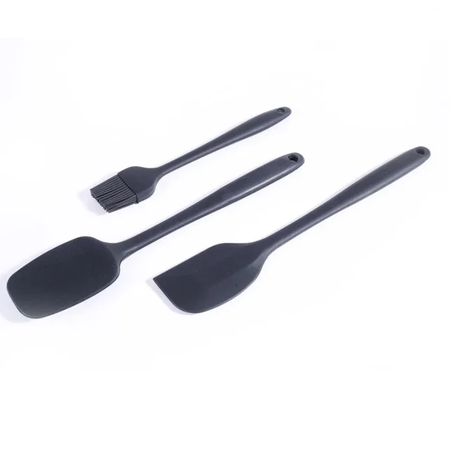 Wonderchef Ambrosia Silicone Kitchen Tools Set 3 Pcs, Spatula, Spoon & Brush, Food-Grade & Heat Resistant