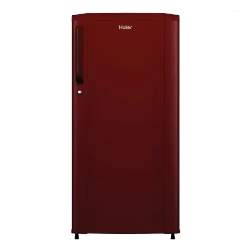 Haier 165 L 1 Star Single Door Direct Cool Refrigerator with DEFT, Stabilizer Free Operation & Toughened Glass Shelves HRD-1851BBRA-P
