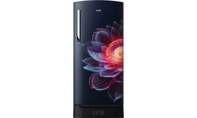 IFB Advance-Cool 187 L 3 Star Direct Cool Refrigerator, Flower Pattern, IRIS PETAL BLUE + BLACK PED, Inverter Compressor 2026