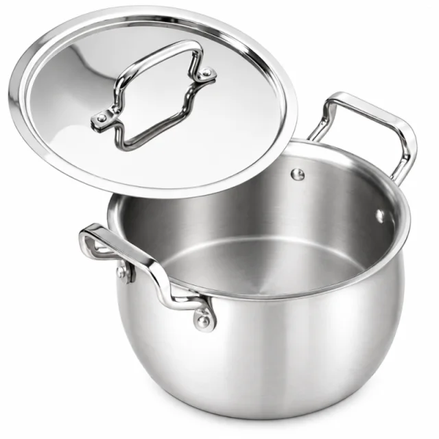 The Indus Valley 16cm Casserole Tri-Ply Stainless Steel KC-TP-HA-001
