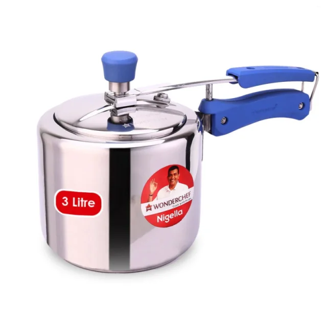 Wonderchef Nigella Inner Lid Pressure Cooker SS 3L 3L Pressure Cooker Lid