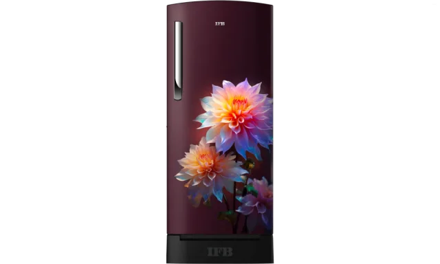 IFB 187 Litres 4 Star Direct Cool Refrigerator with XL Bottle Bin (IFBDC-213DIRND, Divine Bliss Red with Black Pedestal)