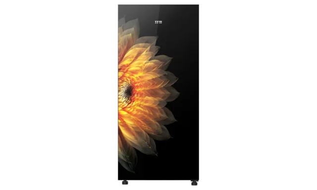 IFB 187 Litres 5 Star Direct Cool Refrigerator with Glass Finish (IFBDC-2135ISG, Sunflower Glow Glass Finish)