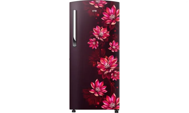 IFB 197 Litres 2 Star Direct Cool Refrigerator with Flower Pattern (IFBDC-2232FRF, Floral Falls Red)