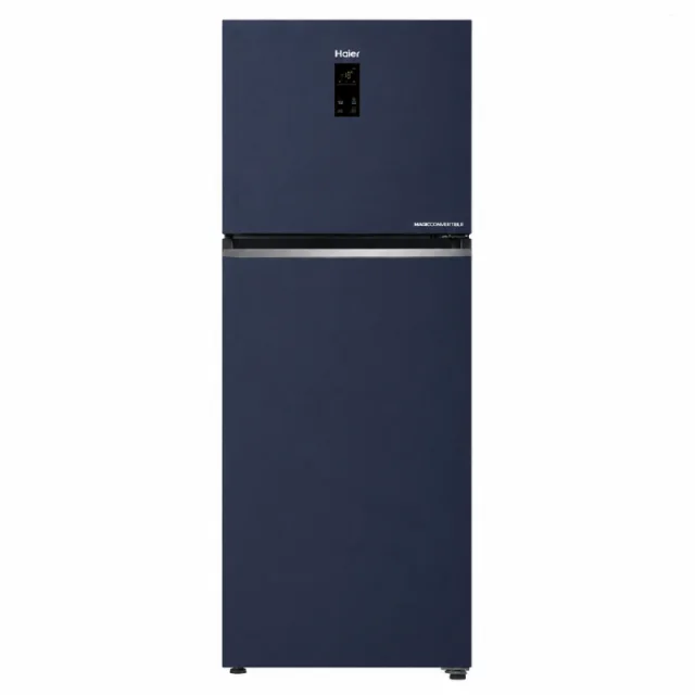 Haier 358 L 2 Star Frost Free Double Door Refrigerator with 10-in-1 Convertible, Inverter Compressor, Magic Cooling & Digital Display HRF-4082BLUSA-P