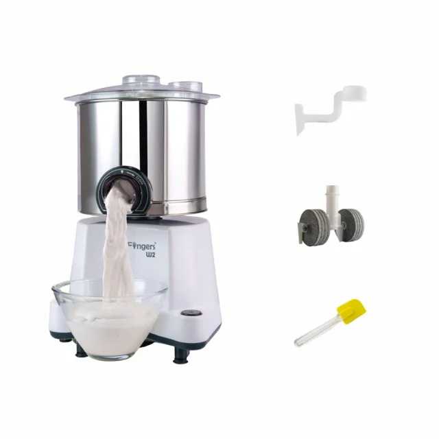 SmartFingers 2 L Comfort Plus 110V Wet Grinder for USA, 150W Motor, Hands-Free Batter Dispenser