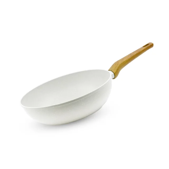 Bergner Naturally Wok Ø28 x 8cm Forged Aluminium, Marble Non-Stick, Induction Ready BGD-30491-CR