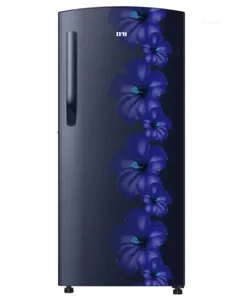 IFB 187 Litres 3 Star Direct Cool Refrigerator with Flower Pattern (IFBDC-2133FBH, Heavenly Hibiscus Blue)