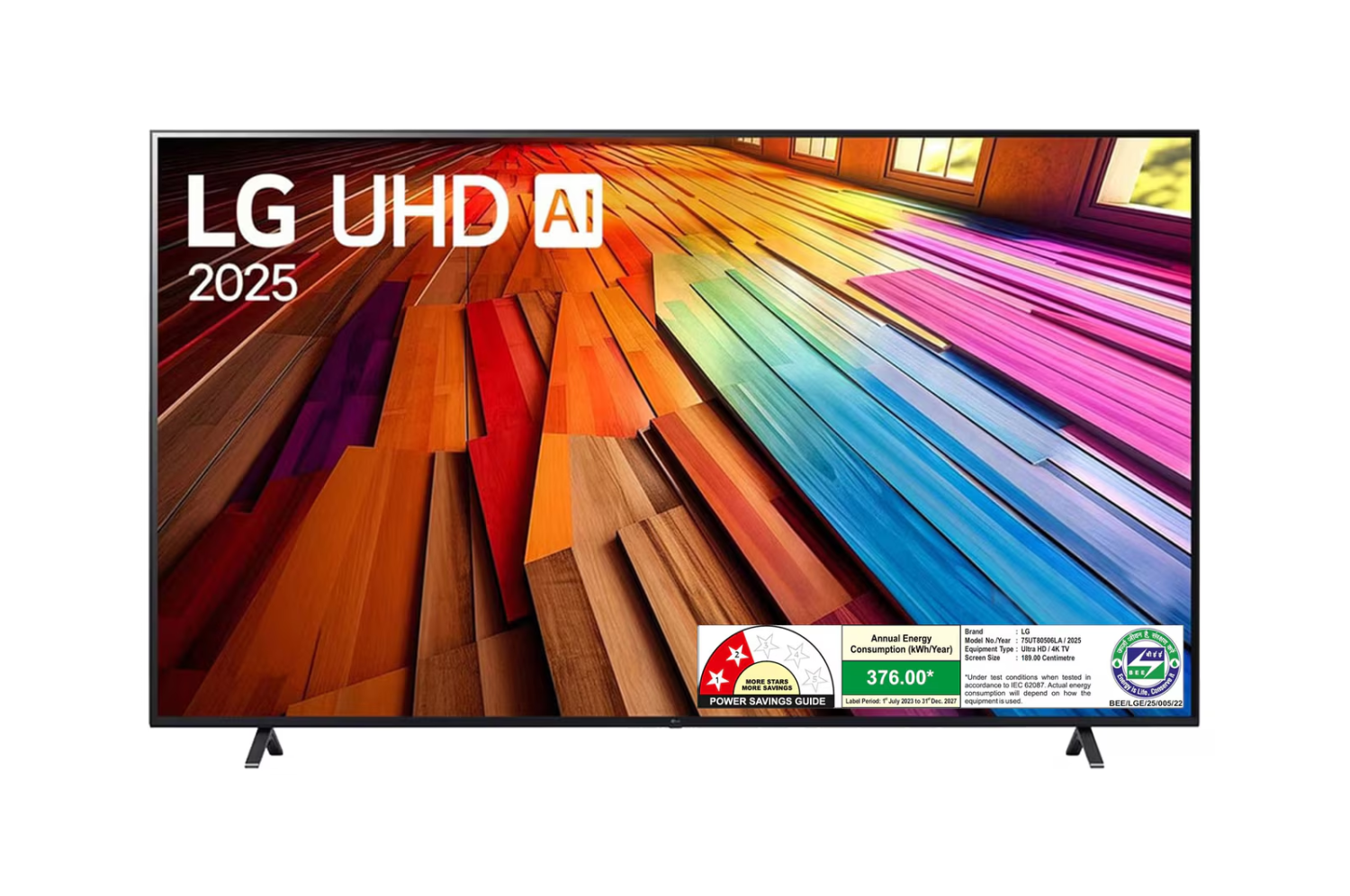 LG 75 inch 4K Ultra HD Smart LED TV, 75UT80506LA