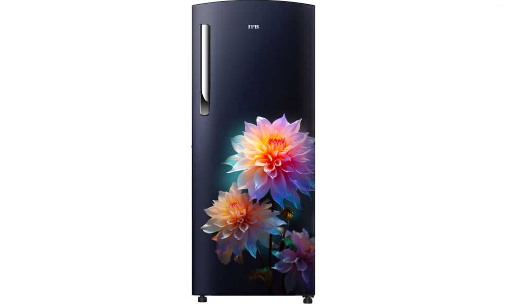 IFB Advance-Cool 206 L 4 Star Direct Cool Refrigerator, Flower Pattern, DIVINE BLISS BLUE, Inverter Compressor 2025