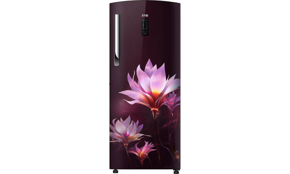 IFB AI-MAGIC Smart 206 L 4 Star Direct Cool Refrigerator, Flower Pattern, PARADISE DREAM RED, Inverter Compressor 2025