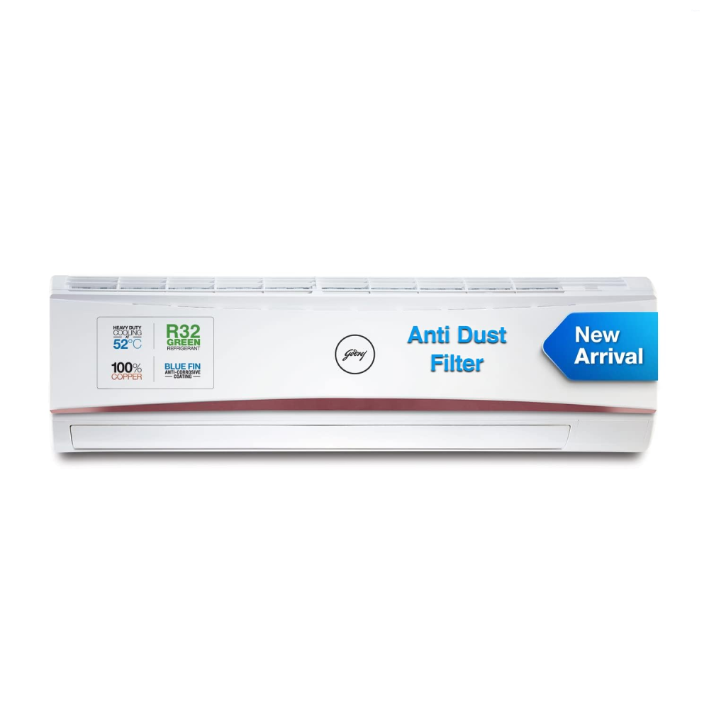 Godrej 2 Ton 3 Star (5 Years Comprehensive Warranty) 4-Way Air Swing, Fixed Speed Split AC (Copper, Anti-Dust Filter, AC 2T SFC 24LTC3-WWR, White)