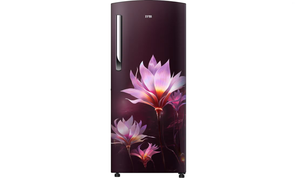IFB Advance-Cool 206 L 5 Star Direct Cool Refrigerator, Flower Pattern, PARADISE DREAM RED, Inverter Compressor 2025