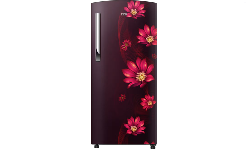 IFB Metal-Cool 187 L 1 Star Direct Cool Refrigerator, Flower Pattern, WILD FLOWER RED, Fixed Speed Compressor 2026