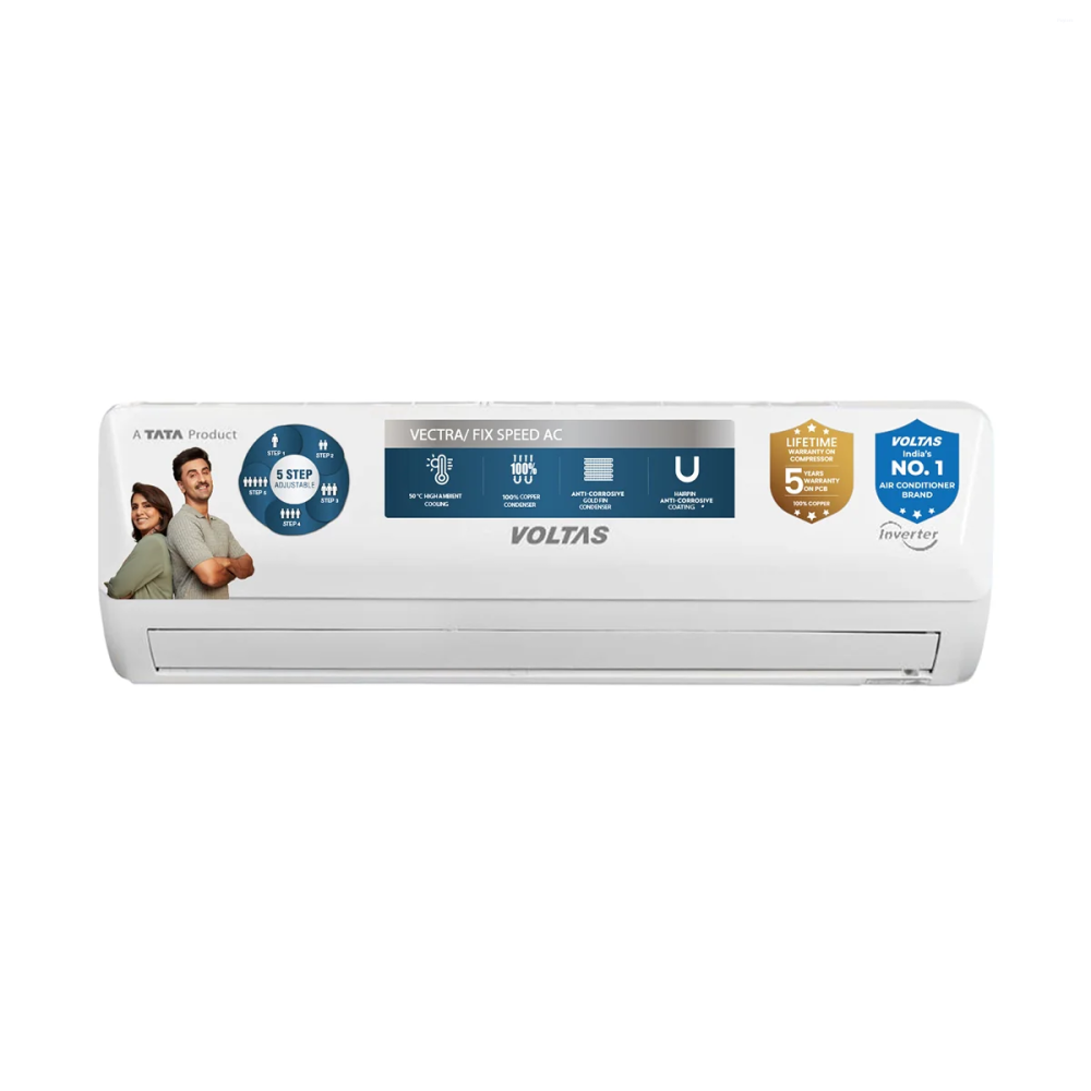 Voltas Fixed Speed Split Split Air Conditioner, 1 Ton, 2 Star - 122FS Emerald