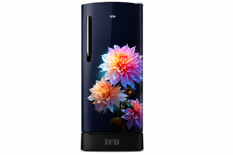 IFB 187 L 5 Star Direct Cool Refrigerator, Flower Pattern, DIVINE BLISS BLUE, Inverter Compressor 2025
