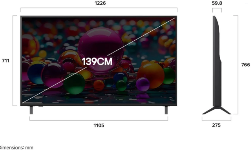 LG 55 Inch UHD 4K Smart LED TV with webOS (55UA83006LA)