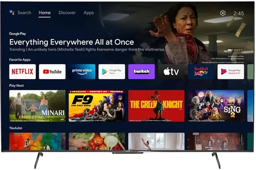 Lloyd 189 cm (75 inch) QLED Ultra HD (4K) Smart Google TV Google TV OS With Dolby Atmos (75QX900D)