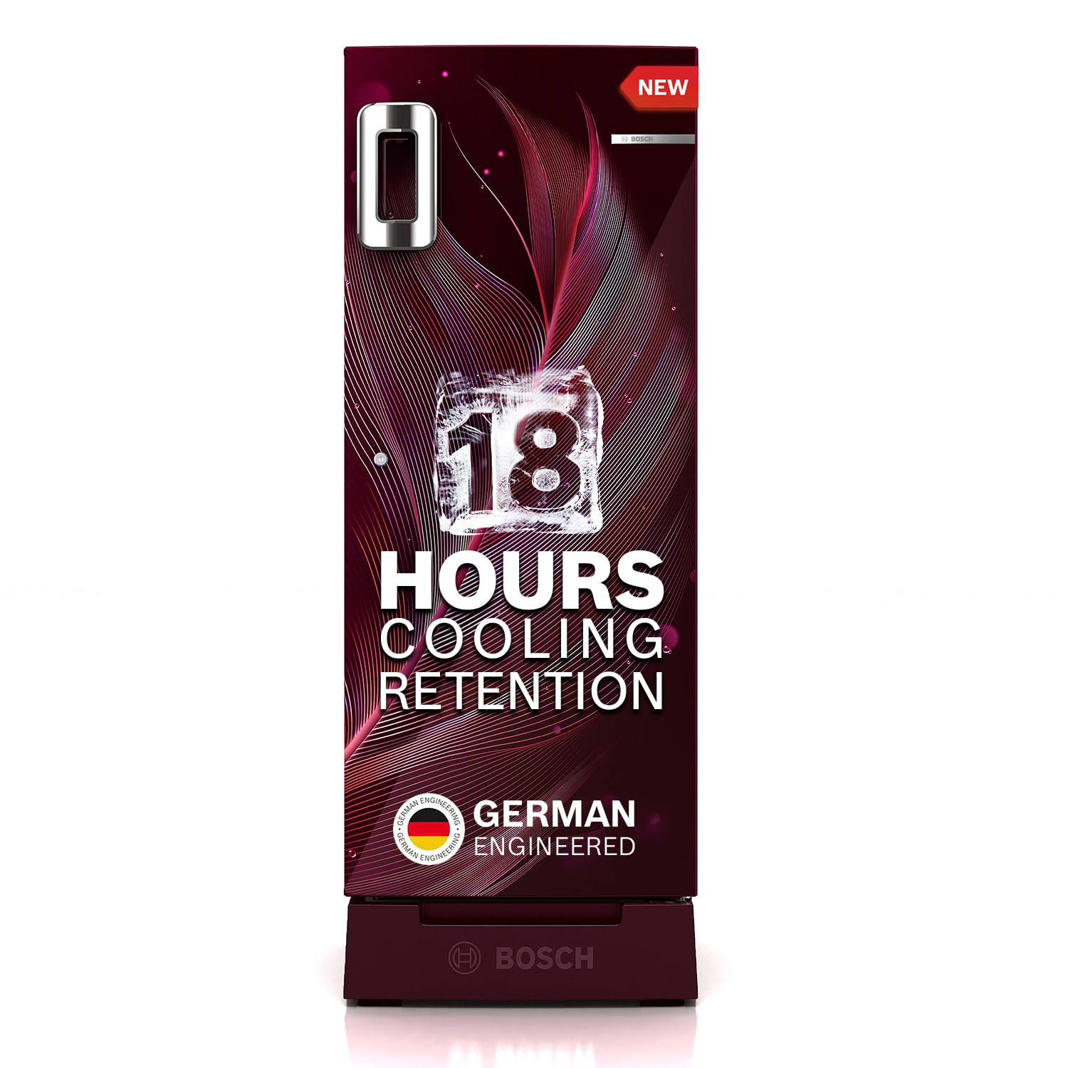 BOSCH 207 L Direct Cool Single Door 5 Star Refrigerator with Base Drawer  with Industry's largest vegetable box & Beverage space (Feather Wine, CST20W35PI)