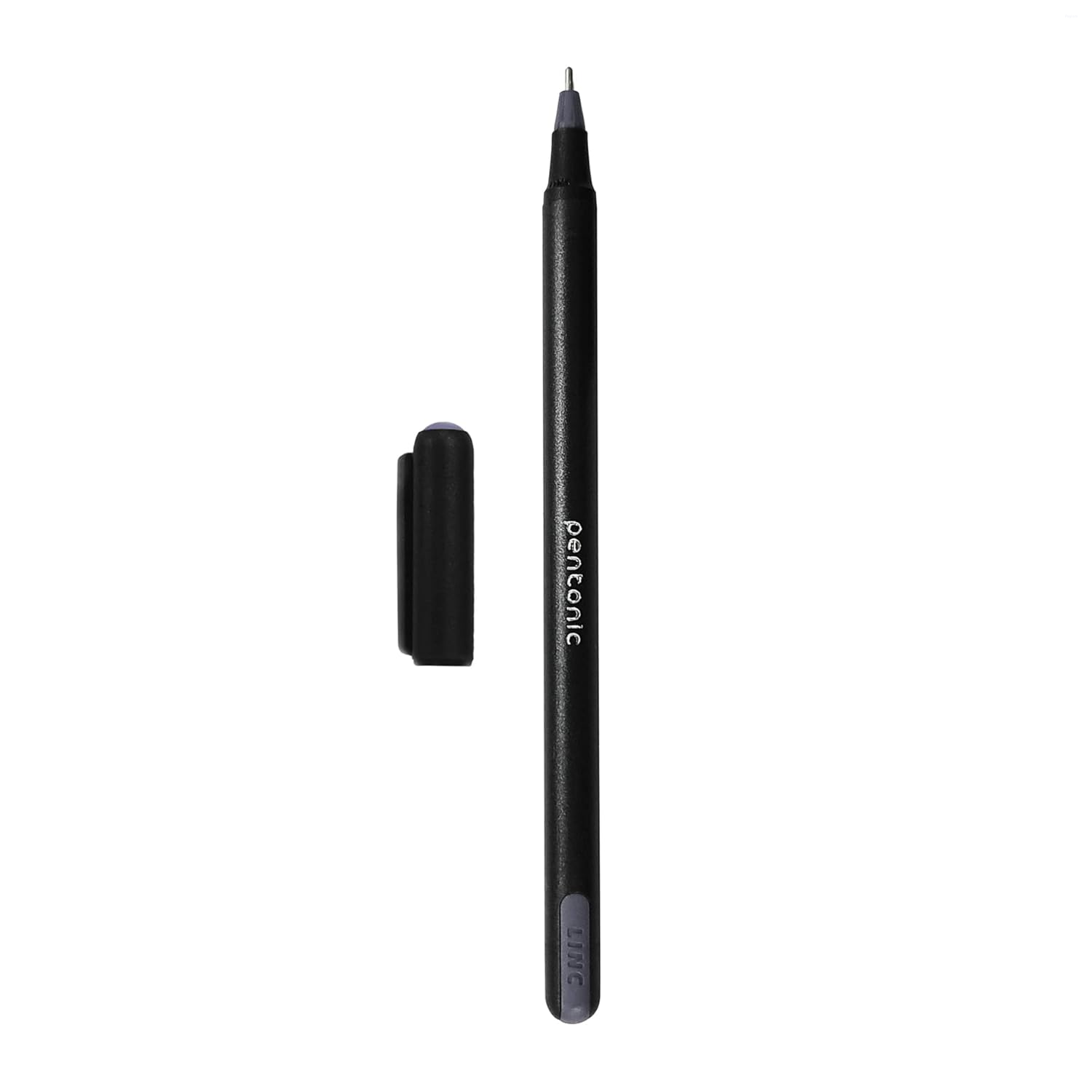 Pentonic 0.7 mm Ball Pen Blister Pack | Black Body | Black Ink | Set of 10 Pens