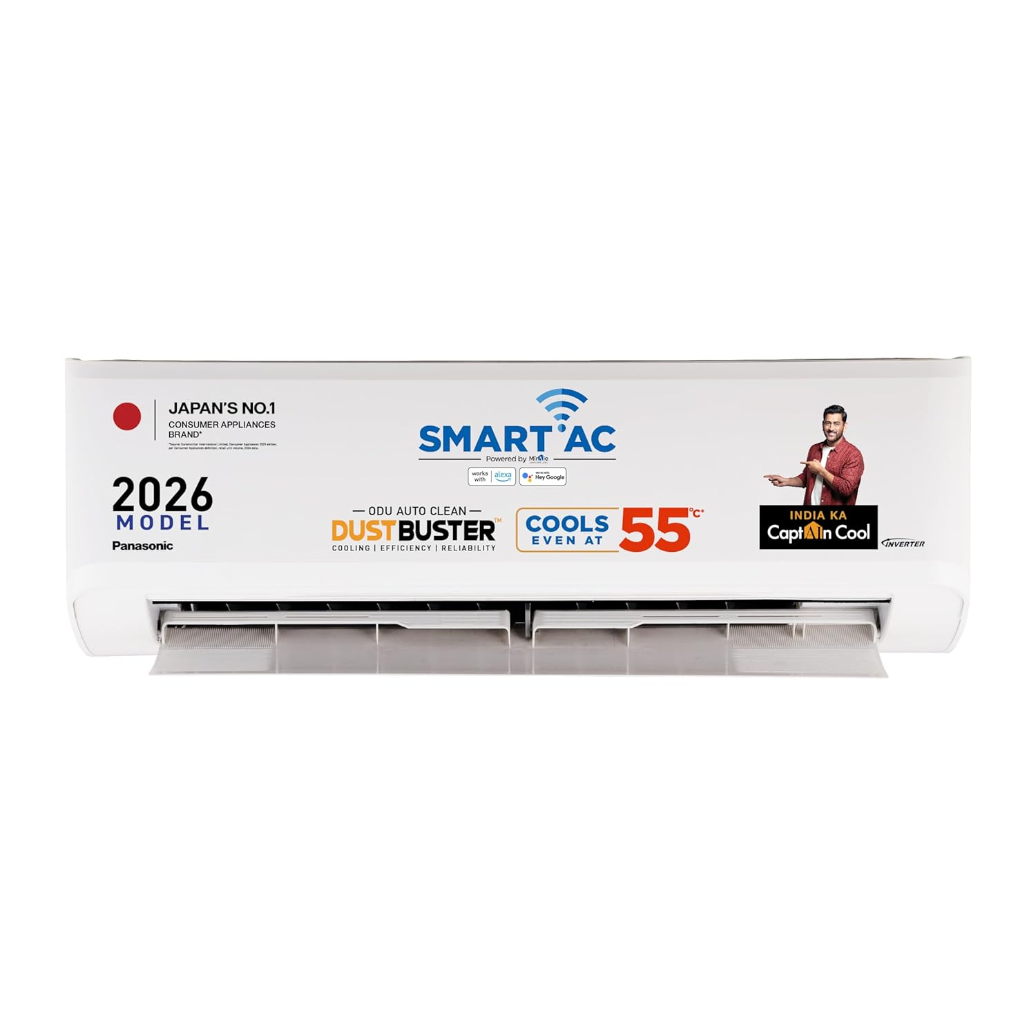 Panasonic 2026 Model 1.5 Ton 3 Star Split Inverter with Wi-fi AC (CS-SU18BKY3W/CU-SU18BKY3W, White)