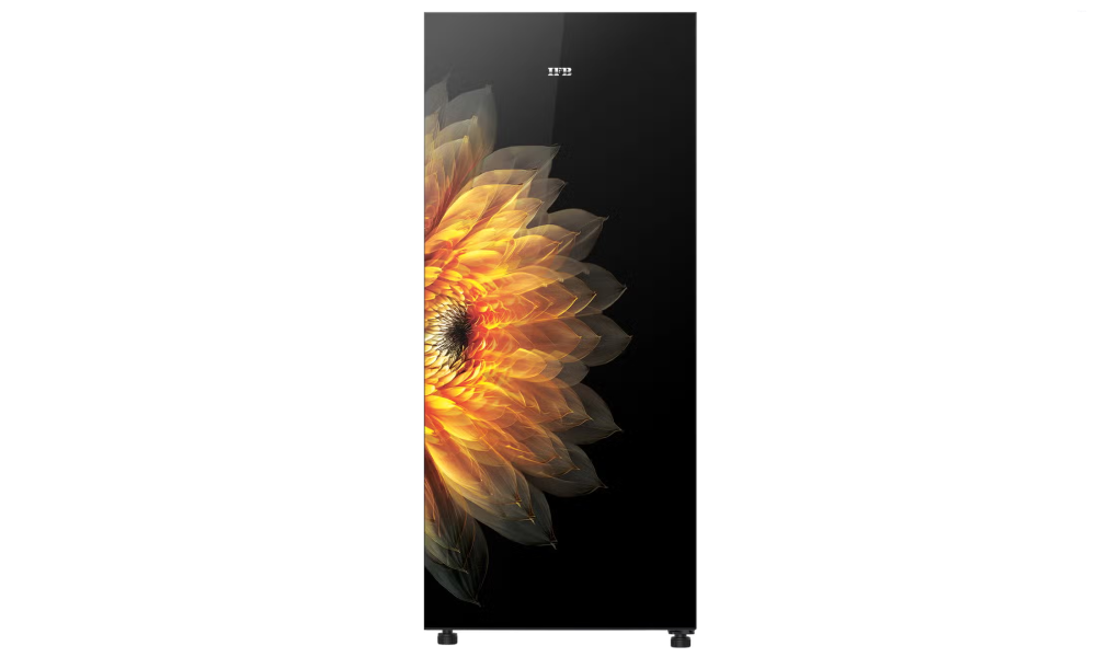 IFB Metal-Cool 197 L 3 Star Direct Cool Refrigerator, Glass Finish, SUNFLOWER GLOW, Fixed Speed Compressor 2025