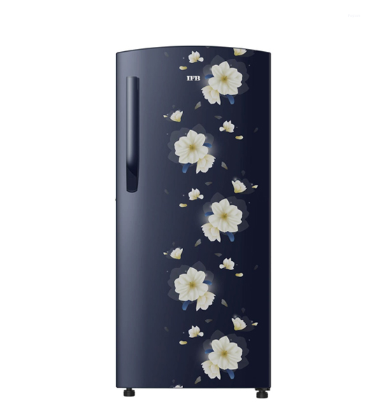 IFB Metal-Cool 187 L 2 Star Direct Cool Refrigerator, Flower Pattern, Floral Falls Blue, Fixed Speed Compressor 2025