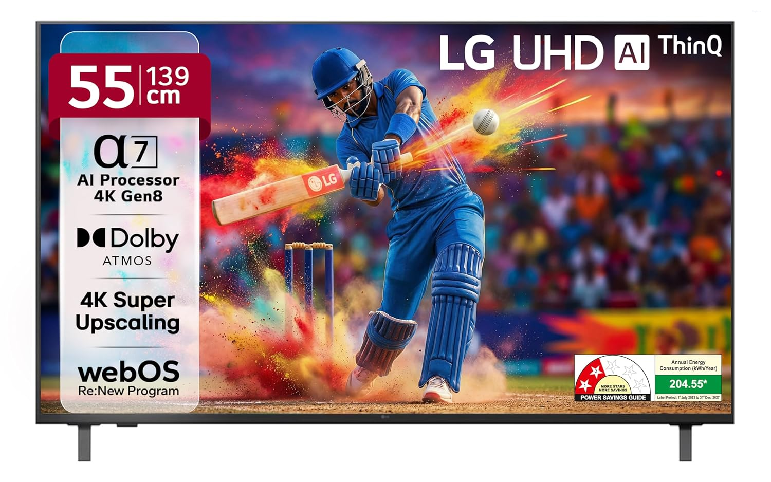 LG 139 cm 55 inches  4K UHD AI Smart TV 55UA82506LA
