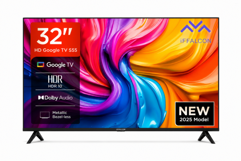 IFFALCON by TCL S55 80 cm (32 inch)Google Assistant | Slim Design (32S55)