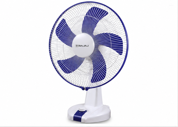 BAJAJ Penta Aircool Table 400 mm Blue with 1 Year Warranty 400 mm Table Fan (5 Star | Blue | Pack of 1)